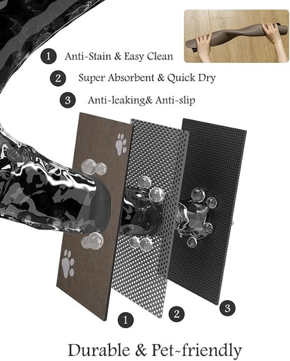 Pet Feeding Mat-Absorbent Dog Mat - Image 6