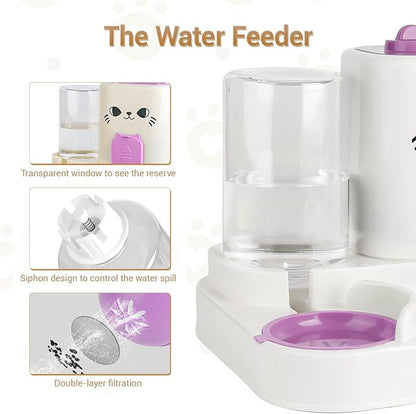 2-in-1 Gravity Pet Feeder & Water Dispenser - Image 5