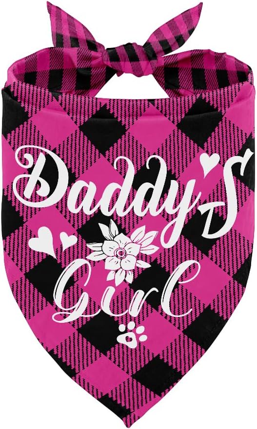 Dog Bandana, My Dad is My Hero, Dogs Scarf Classical Printing, Dogs Scarf by AUII+JO+DESIGN