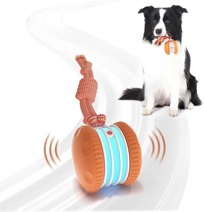 Interactive Dog Toys, Random Path Electric Automatic Moving and Rolling Dogs Toy by Unknown