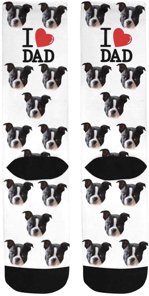 Custom Face Socks, Personalized Dog Lover Pet Photo Picture on Socks Unisex - Image 4