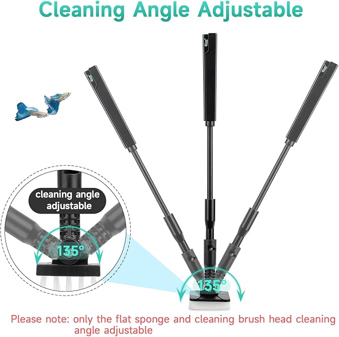 hygger Small Aquarium Cleaning Tools, 4 in 1 Fish Tank Cleaner Kit - Image 3