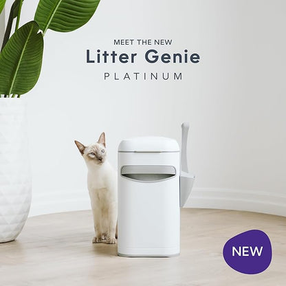 Litter Genie Platinum Pail Made of Durable Stainless Steel Includes 1 Easy Roll - Image 2