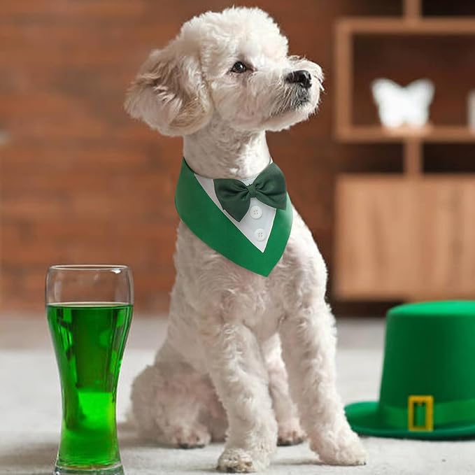 FUAMEY Dog Tuxedo St.Patrick's for Medium Dogs, Dog Formal Suit Dogs Attire Pet - Image 5