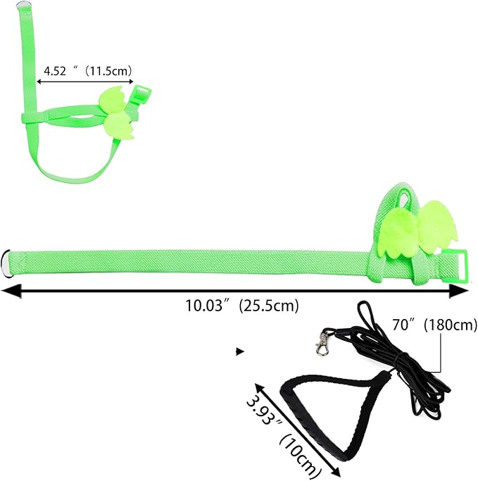 Dnoifne Pet Parrot Bird Harness and Leash, Adjustable Training Design Anti-Bite - Image 6