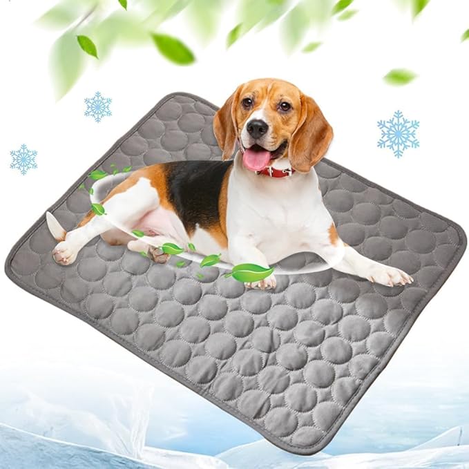 Cooling Mat for Dog Puppy Cat Washable Cooling Pad, Reusable Ice Silk Dog Self by Unknown