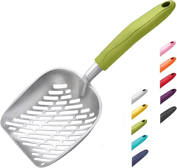 WePet Cat Litter Scoop, Aluminum Alloy Sifter, Kitty Metal Scooper, Deep Shovel by WePet