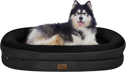 Orthopedic Washable Large Dog Bed: Memory Foam Waterproof Pet Bed by Wozoke