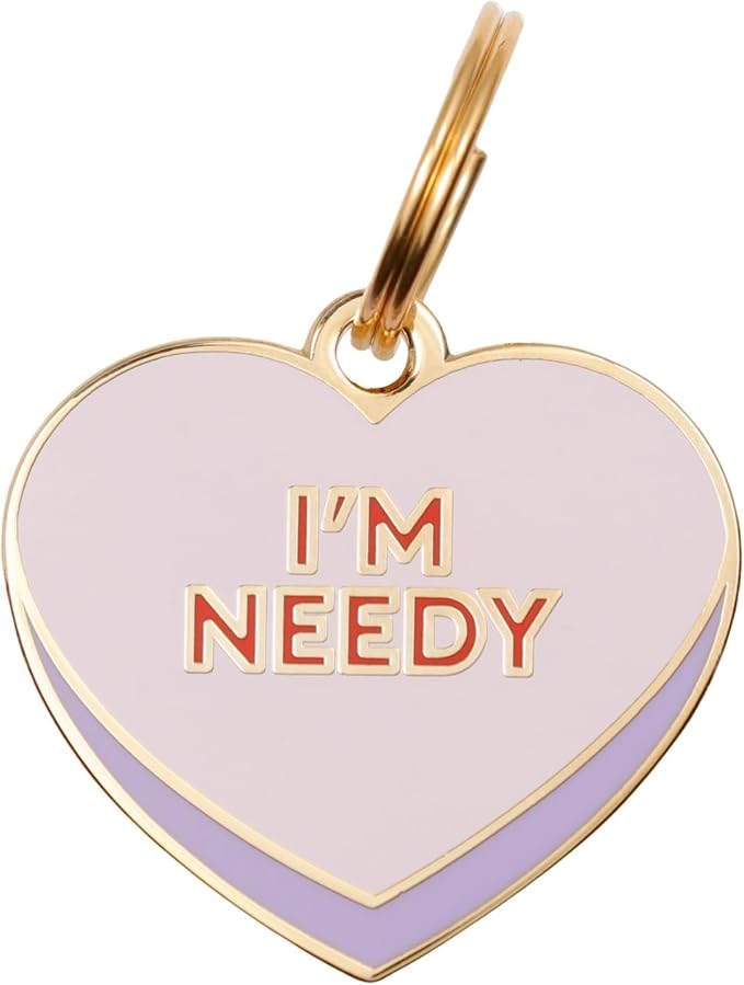 Two Tails Pet Company Personalized 'I'm Needy' Pet ID Tag & Collar Charm by TwoTailsPetCompany