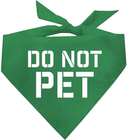 Do Not Pet Dog Bandana by TeesTails