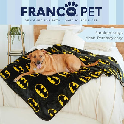 Franco Pet Batman DC Comics Bat Shield Logo XL Oversized Super Soft Cozy - Image 6