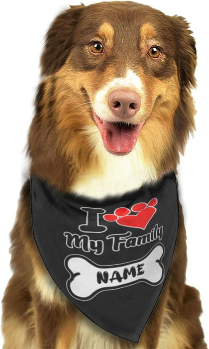 Custom Dog Bandana for Cat Dog Pet Add Your Design Personalized Neckwear - Image 3