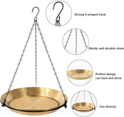 Hanging Bird Bath Bird Feeder Bowl - Image 3