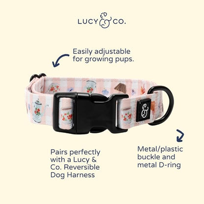 Lucy & Co. Sipping Slowly Dog Collar, Adjustable Durable Dog Collar - Image 2