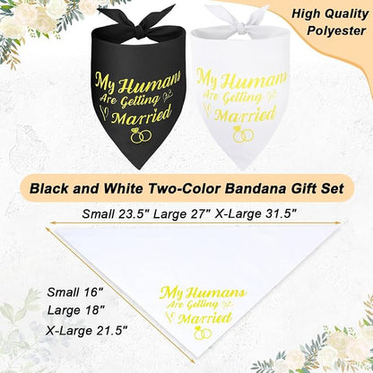 SZEE Wedding Decorations for Pets, 2 Pack My Humans are Getting Married Dog - Image 4