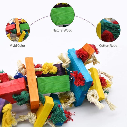 RUBY.Q 2 Pack Large Parrot Toy, 20in Bird Parrot Toy, African Grey and a - Image 2