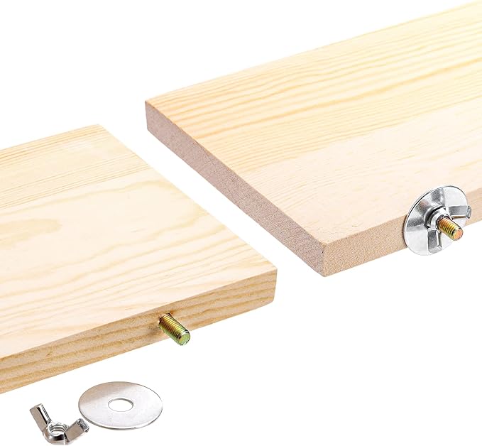 Okllen 3 Pack Bird Perch Stand, Parrot Wood Platform, Natural Wooden Perch Toys - Image 3