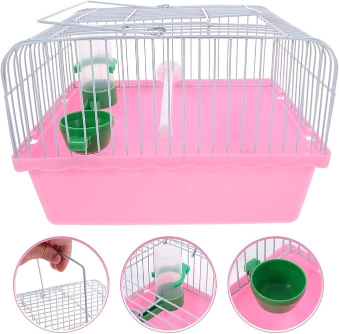 Portable Bird Travel Cage for Small Birds Parrots Lovebirds - Image 9