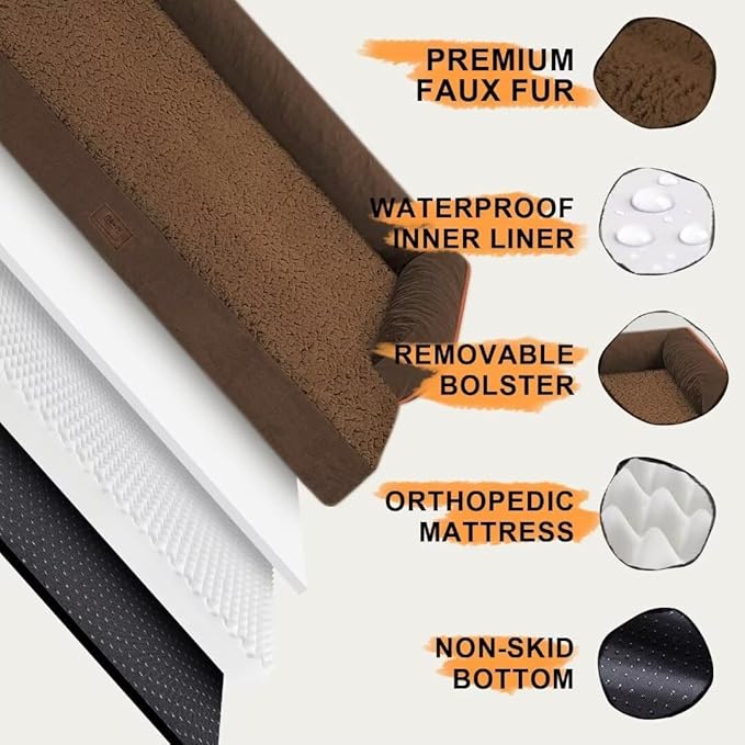 Small Dog Bed Orthopedic Washable Cat Bed Memory Foam Small Couch Sofa Indoor - Image 5