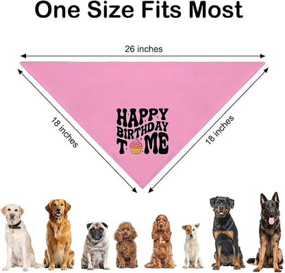 Happy Birthday to Me Pink Dog Bandana, Cute Birthday Gifts - Image 2