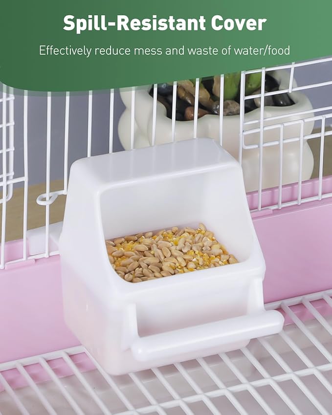 Pawfly 1 Pcs Bird Feeder Hanging Plastic Bird Cage Feeders - Image 7