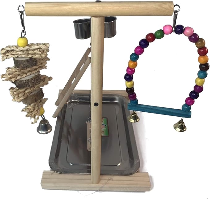 Hamiledyi Parrot Playground Bird Play Stand Play Gym - Image 2