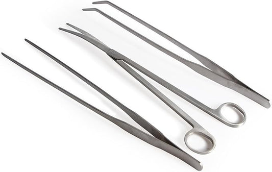 Co-link 3 in 1 Stainless Steel Aquarium Tank Aquatic Plant Tweezers Scissors by Co-link