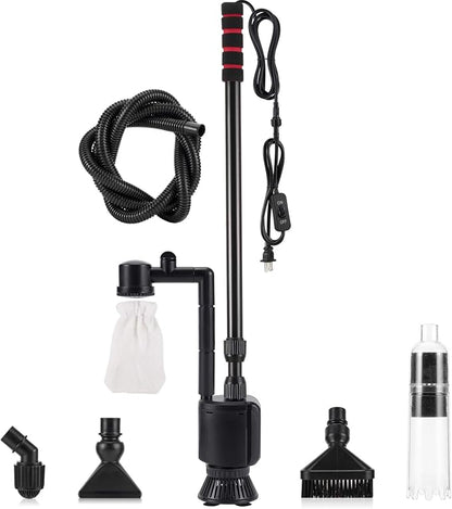 AQQA Aquarium Gravel Cleaner Kit, 6 in 1 Electric Fish Tank Vacuum Cleaning - Image 8