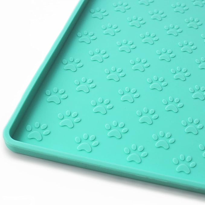 Ptlom Pet Placemat for Dog and Cat, Mat for Prevent Food and Water Overflow by PTLOM