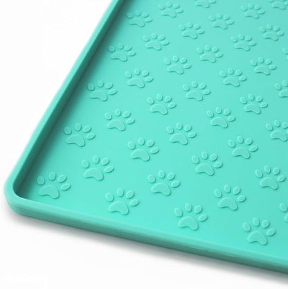 Ptlom Silicone Pet Placemat for Dog and Cat, Waterproof Non-Slip Pet Feeding by PTLOM