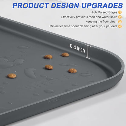 Silicone Pet Feeding Mat with Raised Edge - Image 4