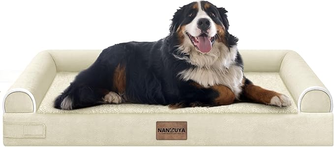Large Dog Bed Orthopedic Washable: Jumbo Dog Bed Bolster Extra Large Dogs Egg by Nanuya