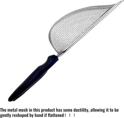 Cat Litter Scoop Stainless Steel Mesh Scooper Long Handle Deep Shovel Non-Stick - Image 7