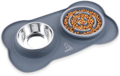 Pecute Slow Feeder Dog Bowls to Slow Down Eating, Dog Bowl Slow Feeder by pecute