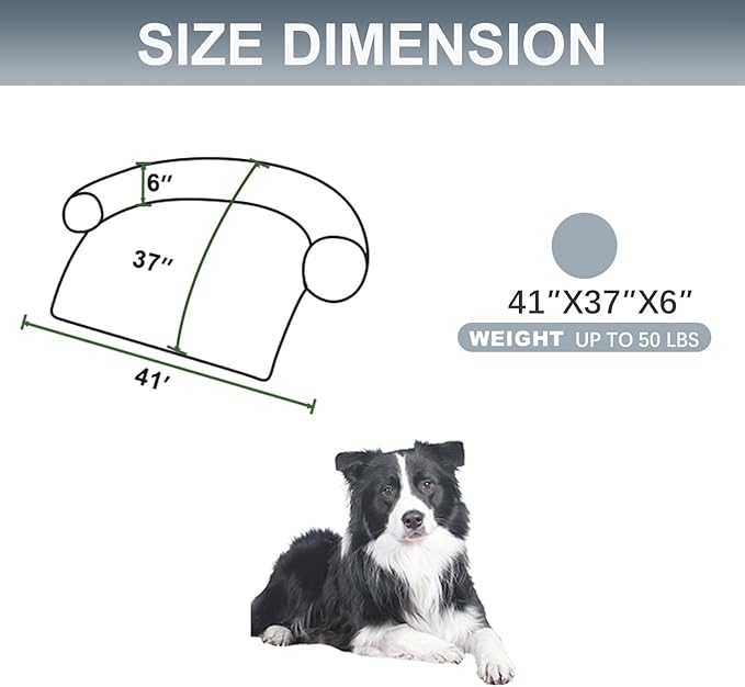 Tinaco Calming Dogs/Cats Bed Mats, Dog Pad Washable Removable Couch Cover - Image 2