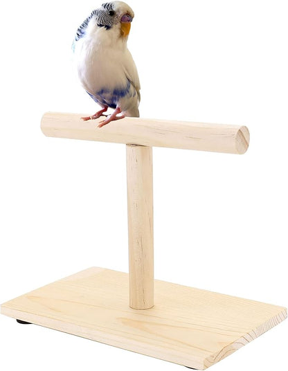 Bird Perch Stand, Bird Training Portable Tabletop Platform, Parrot Bird Cage by Filhome