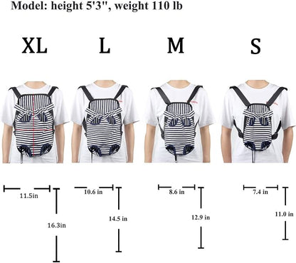 Dog Carrier Legs Out Front Pet Carrier Backpack Adjustable Puppy Cat Small Bag - Image 2