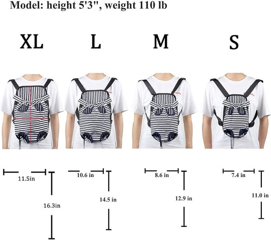 Dog Carrier Legs Out Front Pet Carrier Backpack Adjustable Puppy Cat Small Bag - Image 2