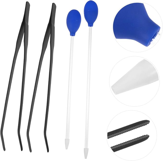 4Pcs Fish Tank Cleaning Tools Aquarium Tweezers Pipette - Image 8