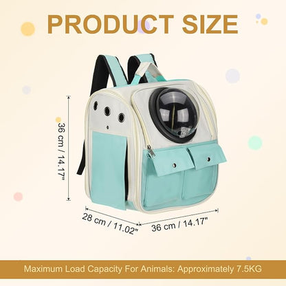 Pet Backpack Carrier, Portable and Ventilated, Oxford Cloth, Dogs Cats and - Image 2