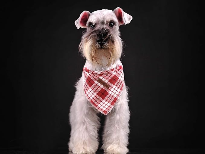 Lionet Paws Christmas Dog Bandana Washable Cotton Handkerchief Scarf Triangle - Image 5