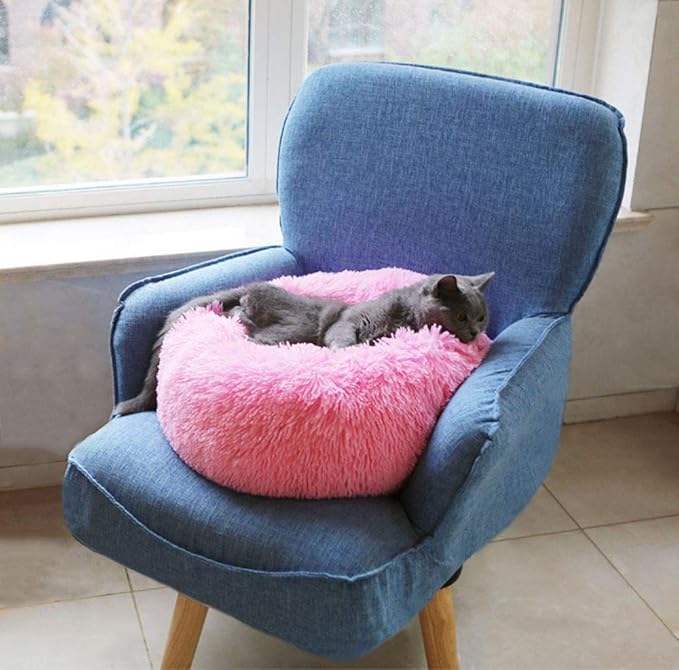 BODISEINT Modern Soft Plush Round Pet Bed - Image 3