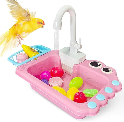 PINVNBY Parrot Bath Tub Bird Automatic Bathtub by PINVNBY