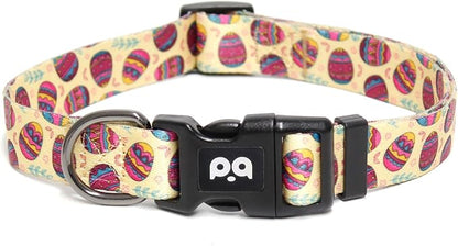QQPETS Adjustable Soft Dog Collar: Print Flower Pink Multicolor Cute Patterns by QQPETS