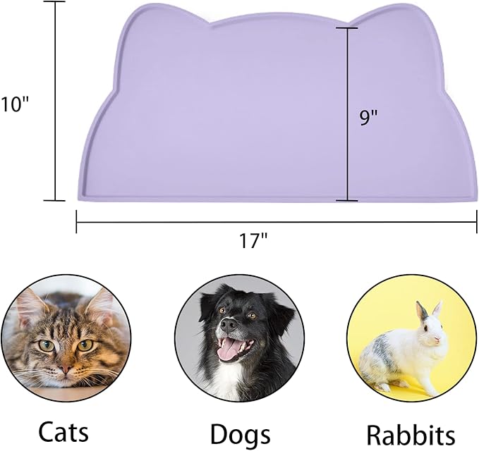 Cat Food Mat, Silicone Pet Feeding Mat - Image 2