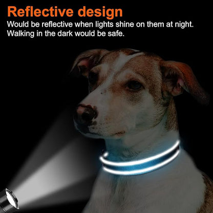 Joytale Reflective Dog Collar, Soft Neoprene Padded, Metal D-Ring, Nylon Pet - Image 5