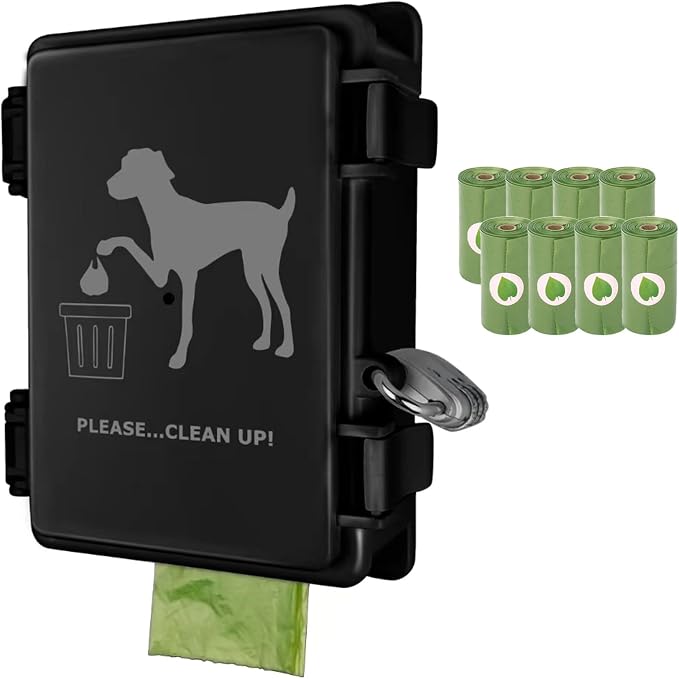 Dog Poop Bag Dispenser Wall Mounted Outside by Onybte