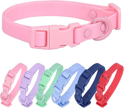 Waterproof Dog Collar Soft Rubber Dog Collar by PLOJOP