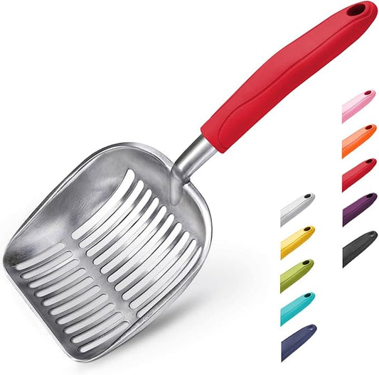 WePet Cat Litter Scoop, Aluminum Alloy Sifter, Kitty Metal Scooper, Deep Shovel by WePet