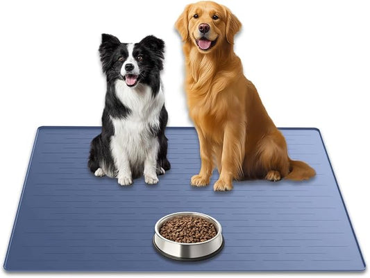31.8"x23.8" Extra Large Pet Food Mat, Silicone Dog Mats by WelcometoULTIBE